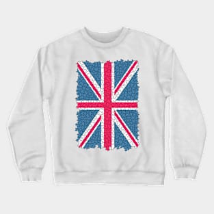 Union Jack Flag United Kingdom Great Britain Jigsaw Puzzle Crewneck Sweatshirt